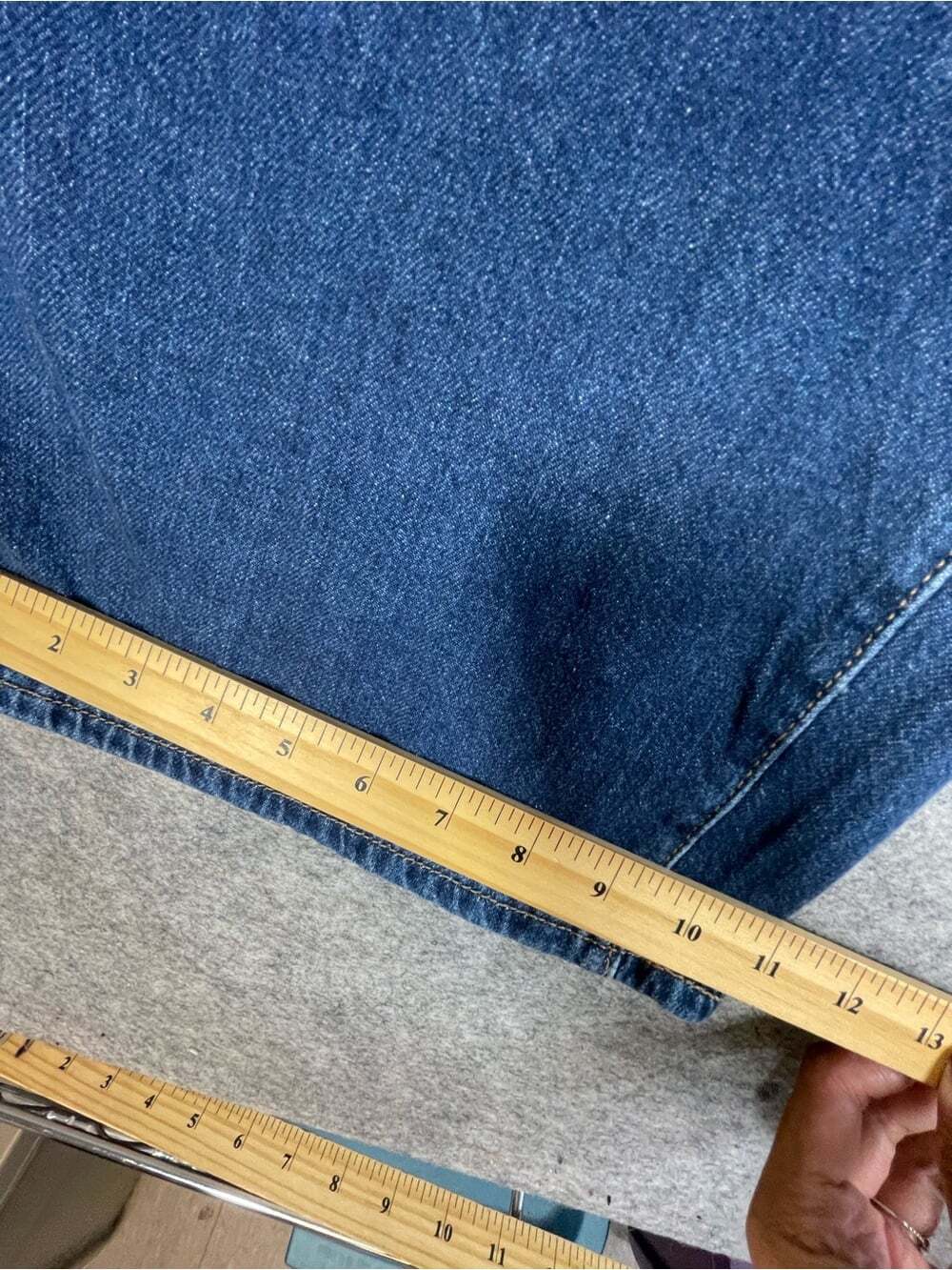 Levi’s Middy Wide Leg Sz 26 Wash Jeans High Rise Denim Y2K Comfy Casual Chic - Picture 6 of 15